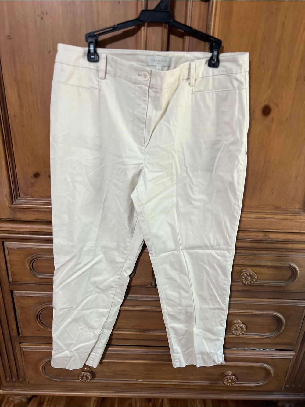 Talbots Cream womens Chino Pants